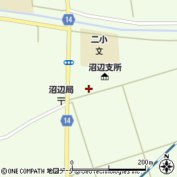 宮城県村田町（柴田郡）沼辺（学校前）周辺の地図