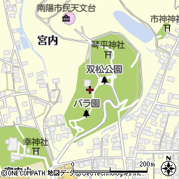 双松コミニティーセンター周辺の地図