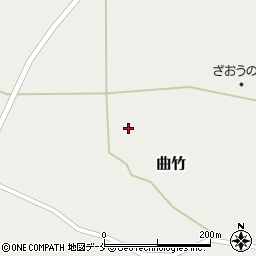 宮城県刈田郡蔵王町曲竹周辺の地図