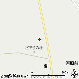 宮城県刈田郡蔵王町曲竹道路西3周辺の地図