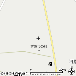 宮城県刈田郡蔵王町曲竹道路西8周辺の地図