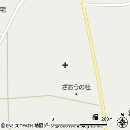 宮城県刈田郡蔵王町曲竹道路西8-17周辺の地図