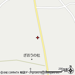 宮城県刈田郡蔵王町曲竹道路西1-2周辺の地図