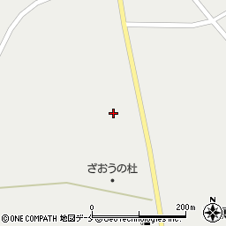 宮城県刈田郡蔵王町曲竹道路西2周辺の地図