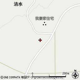 宮城県刈田郡蔵王町曲竹清水83周辺の地図