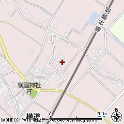 新潟県胎内市横道369周辺の地図