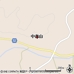 宮城県柴田郡村田町沼田中森山周辺の地図