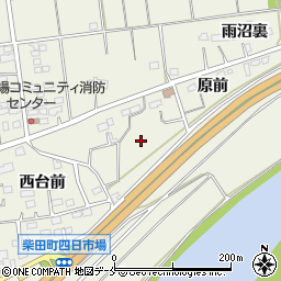 宮城県柴田郡柴田町四日市場原前周辺の地図
