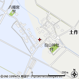 新潟県胎内市土作498周辺の地図
