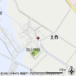 新潟県胎内市土作363周辺の地図
