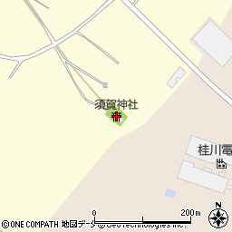 須賀神社周辺の地図