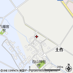 新潟県胎内市土作369周辺の地図