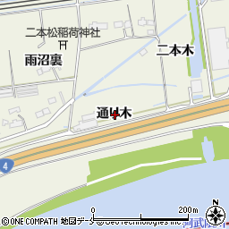 宮城県柴田郡柴田町四日市場通り木周辺の地図