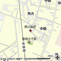 原公会堂周辺の地図