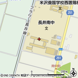 上山市立南中学校　職員室周辺の地図