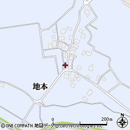 新潟県胎内市地本373周辺の地図