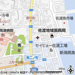 新潟県佐渡市春日117周辺の地図