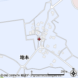 新潟県胎内市地本374周辺の地図