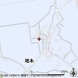 新潟県胎内市地本387周辺の地図