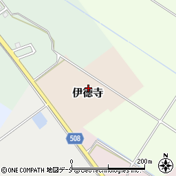 新潟県胎内市伊徳寺周辺の地図