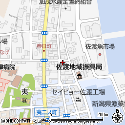 新潟県佐渡市春日25周辺の地図