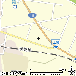 関川村村民会館周辺の地図