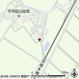 新潟県胎内市平木田214周辺の地図