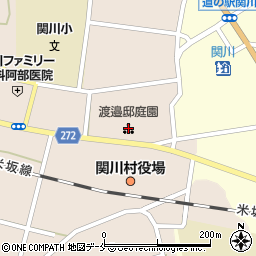 渡邉邸庭園周辺の地図