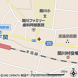 新潟県岩船郡関川村下関895周辺の地図
