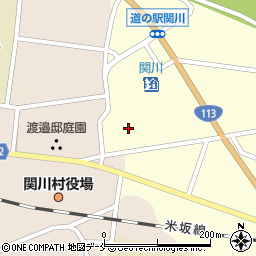 関川村諸施設東桂苑周辺の地図