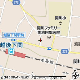 新潟県岩船郡関川村下関612周辺の地図