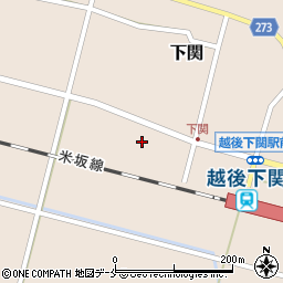 新潟県岩船郡関川村下関43周辺の地図