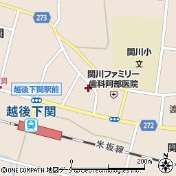 新潟県岩船郡関川村下関617周辺の地図