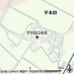 平木田公会堂周辺の地図