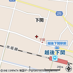 新潟県岩船郡関川村下関34周辺の地図