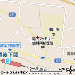 新潟県岩船郡関川村下関621周辺の地図