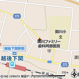 新潟県岩船郡関川村下関623周辺の地図