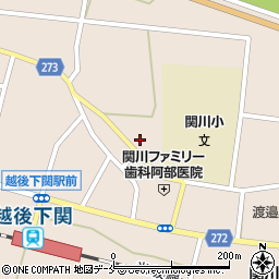 新潟県岩船郡関川村下関622周辺の地図