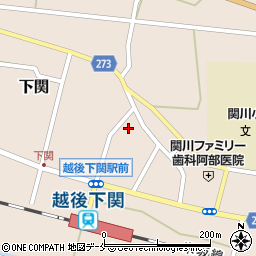 新潟県岩船郡関川村下関373周辺の地図