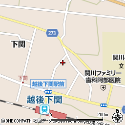 新潟県岩船郡関川村下関375周辺の地図