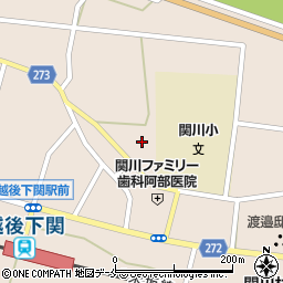 新潟県岩船郡関川村下関631周辺の地図