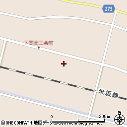 新潟県岩船郡関川村下関120周辺の地図
