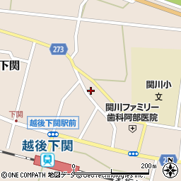 新潟県岩船郡関川村下関599周辺の地図