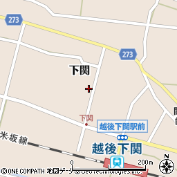 新潟県岩船郡関川村下関1417周辺の地図
