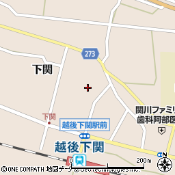 新潟県岩船郡関川村下関378周辺の地図