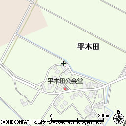 新潟県胎内市平木田974周辺の地図