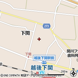 新潟県岩船郡関川村下関379周辺の地図