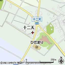 新潟県胎内市十二天109-2周辺の地図