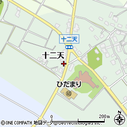 新潟県胎内市十二天109周辺の地図