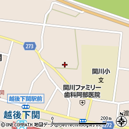 新潟県岩船郡関川村下関635周辺の地図